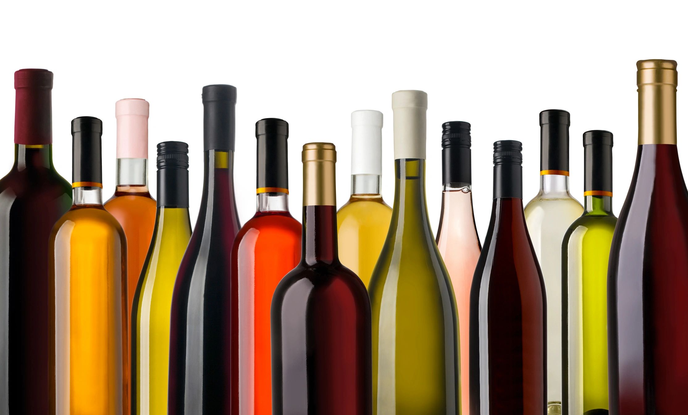 wine bottles assortment