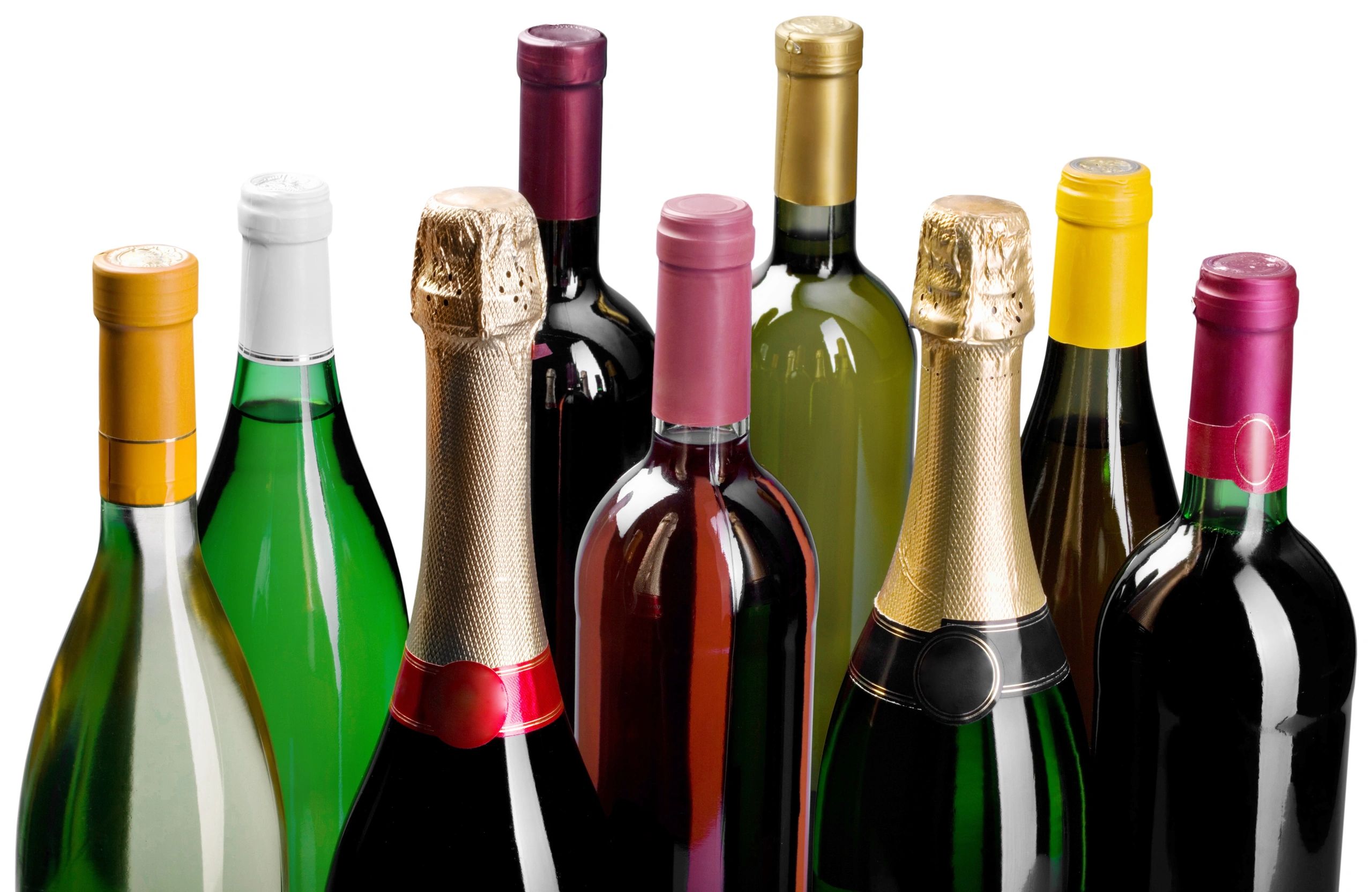 wine bottles assortment
