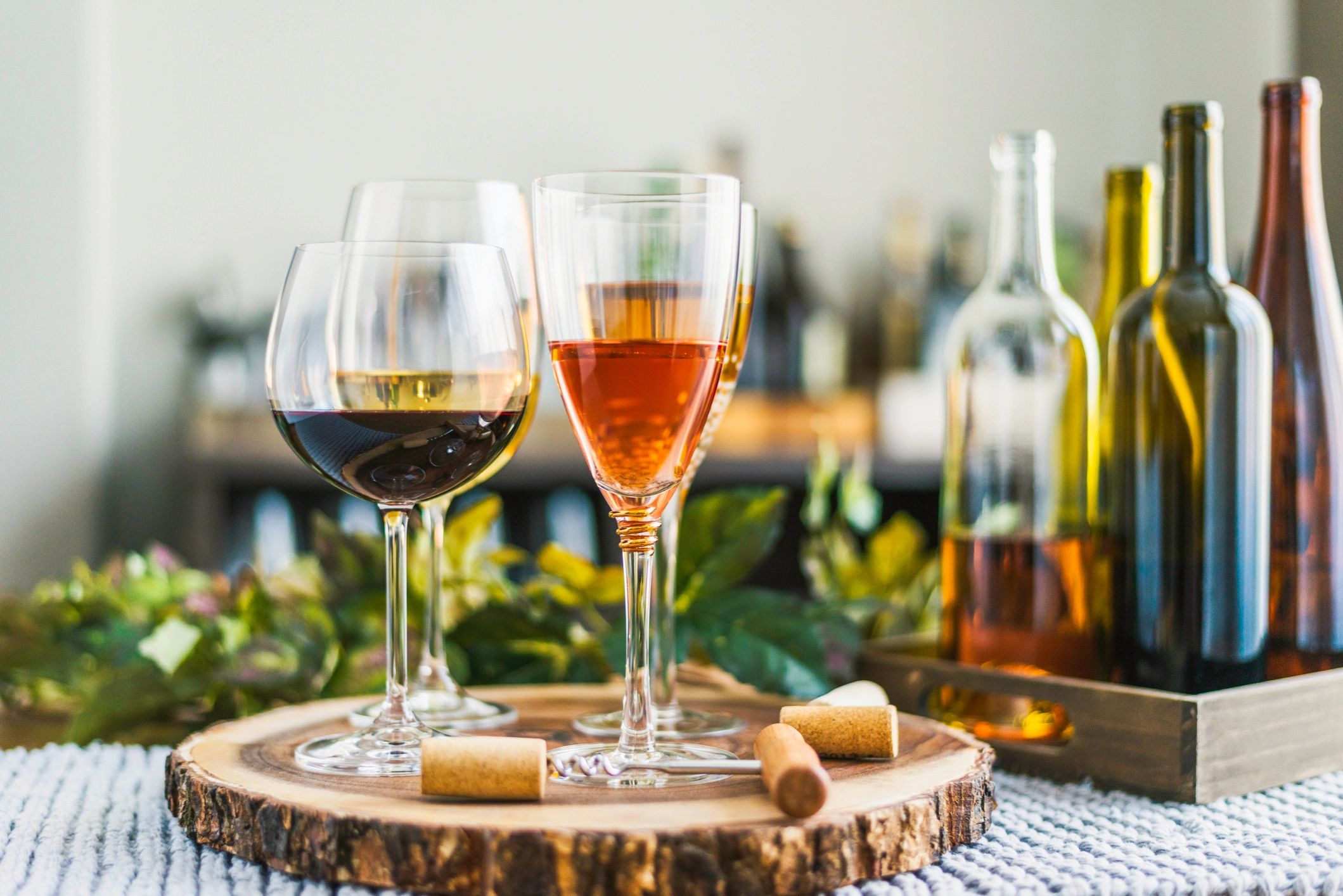 Sommelier pouring red wine for tasting